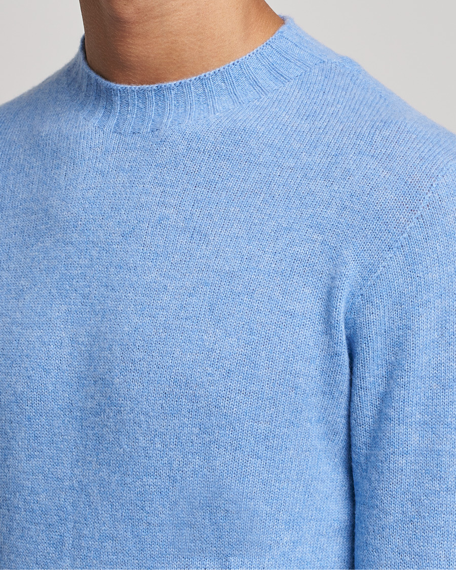 Homme | Pulls Et Tricots | Altea | Wool/Cashmere Crew Neck Sweater Light Blue