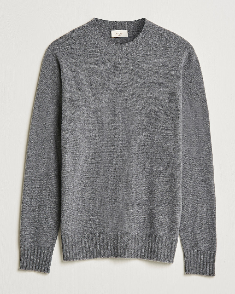 Homme | Pulls Et Tricots | Altea | Wool/Cashmere Crew Neck Sweater Heather Grey
