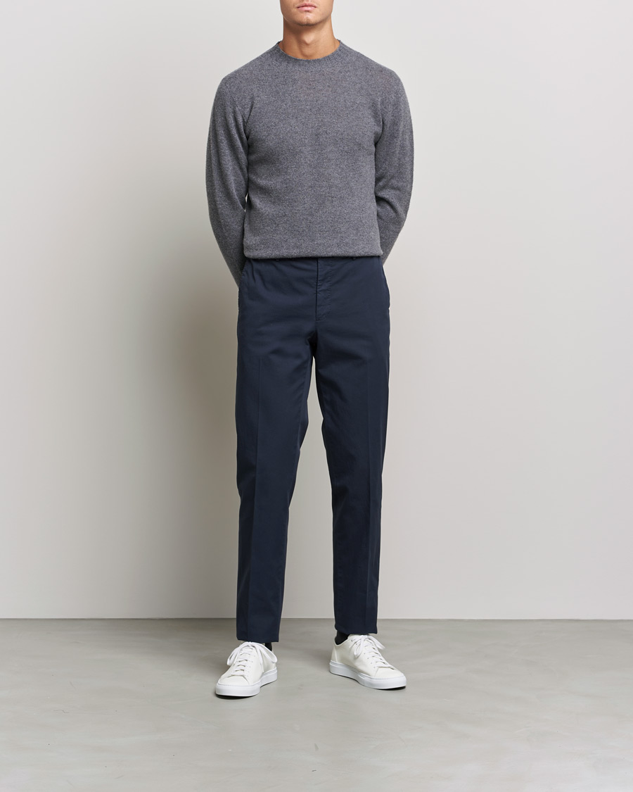 Homme | Pulls Et Tricots | Altea | Wool/Cashmere Crew Neck Sweater Heather Grey