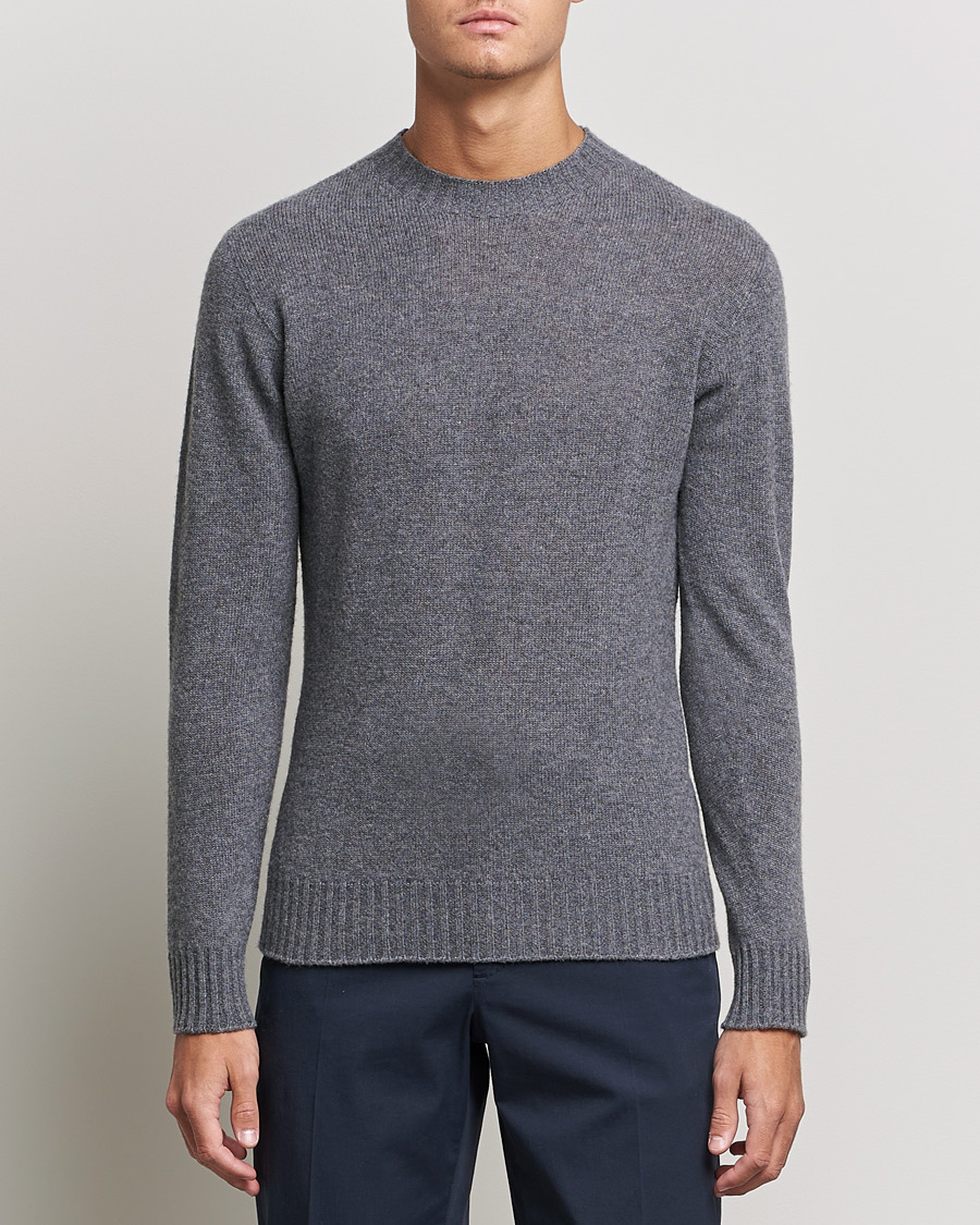 Homme | Pulls Et Tricots | Altea | Wool/Cashmere Crew Neck Sweater Heather Grey
