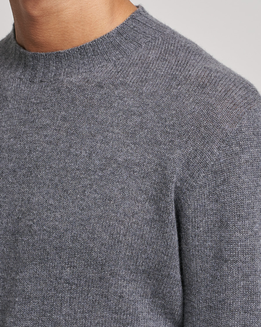 Homme | Pulls Et Tricots | Altea | Wool/Cashmere Crew Neck Sweater Heather Grey
