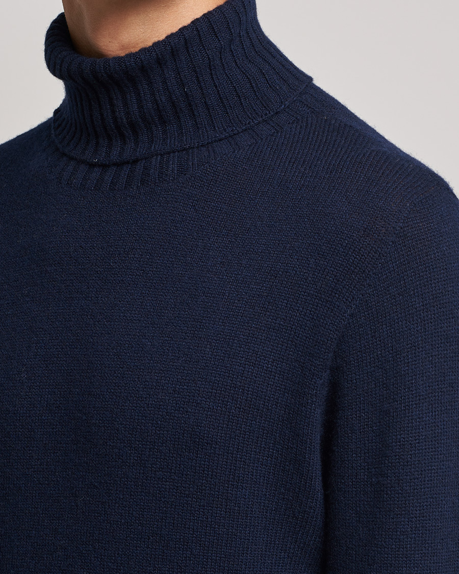 Homme | Pulls Et Tricots | Altea | Wool/Cashmere Turtleneck Sweater Navy