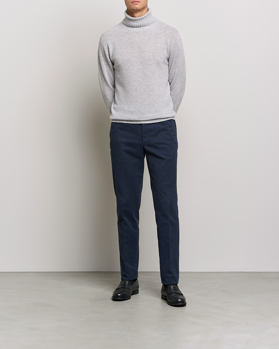 Homme | Pulls Et Tricots | Altea | Wool/Cashmere Turtleneck Sweater Light Grey