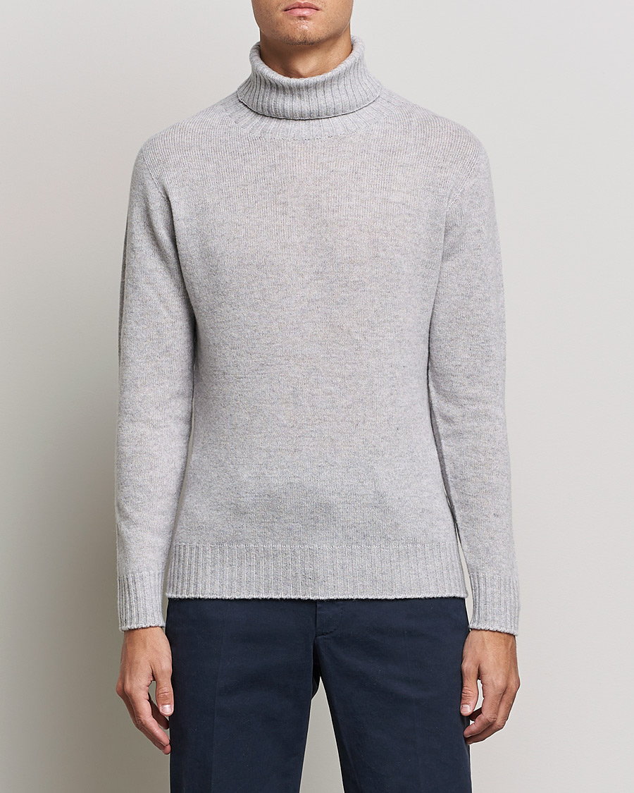 Homme | Pulls Et Tricots | Altea | Wool/Cashmere Turtleneck Sweater Light Grey