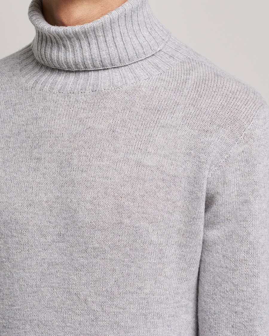 Homme | Pulls Et Tricots | Altea | Wool/Cashmere Turtleneck Sweater Light Grey