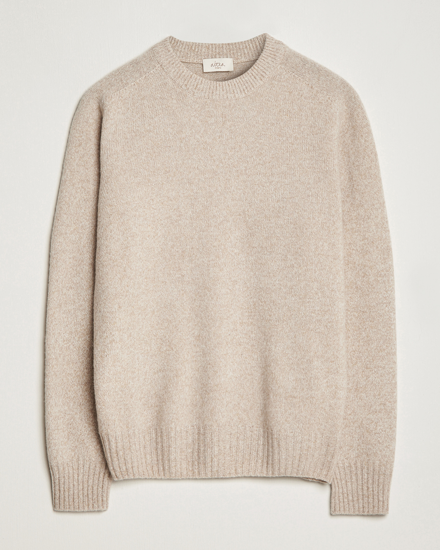 Homme | Pulls Et Tricots | Altea | Wool/Cashmere Crew Neck Pullover Beige Melange
