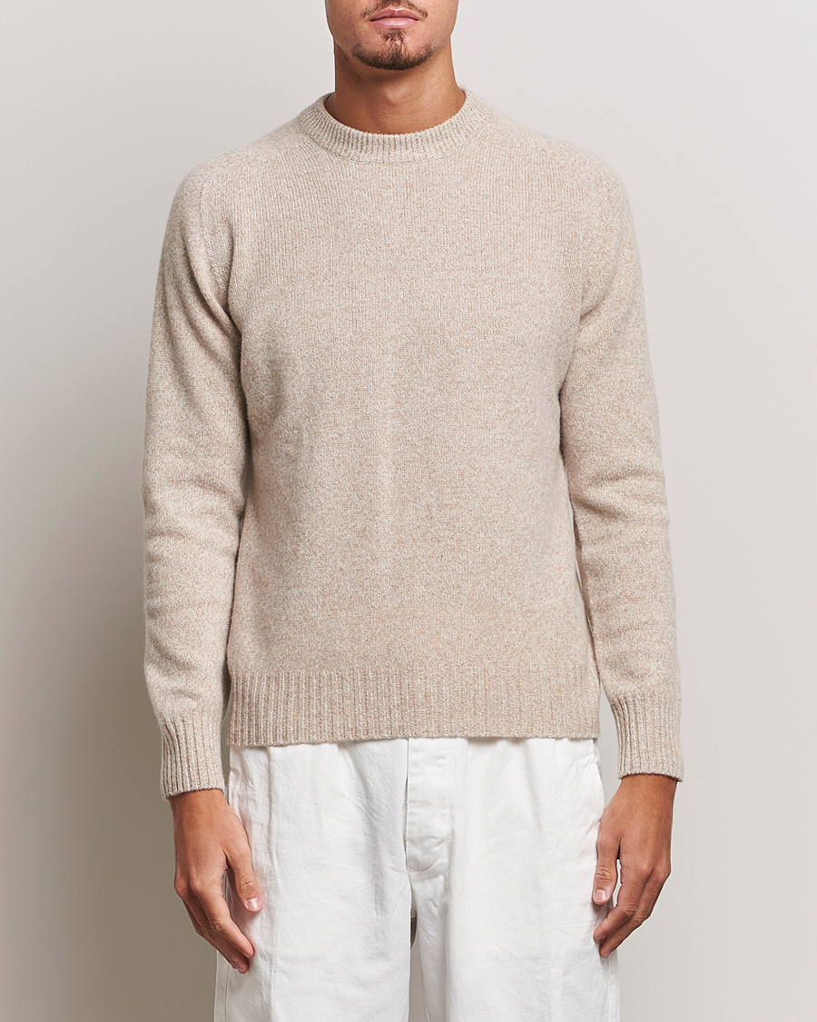Homme | Pulls Et Tricots | Altea | Wool/Cashmere Crew Neck Pullover Beige Melange