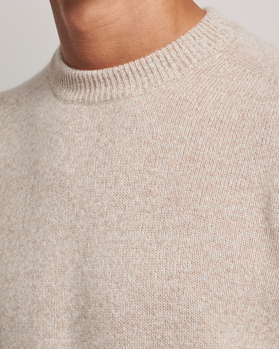 Homme | Pulls Et Tricots | Altea | Wool/Cashmere Crew Neck Pullover Beige Melange
