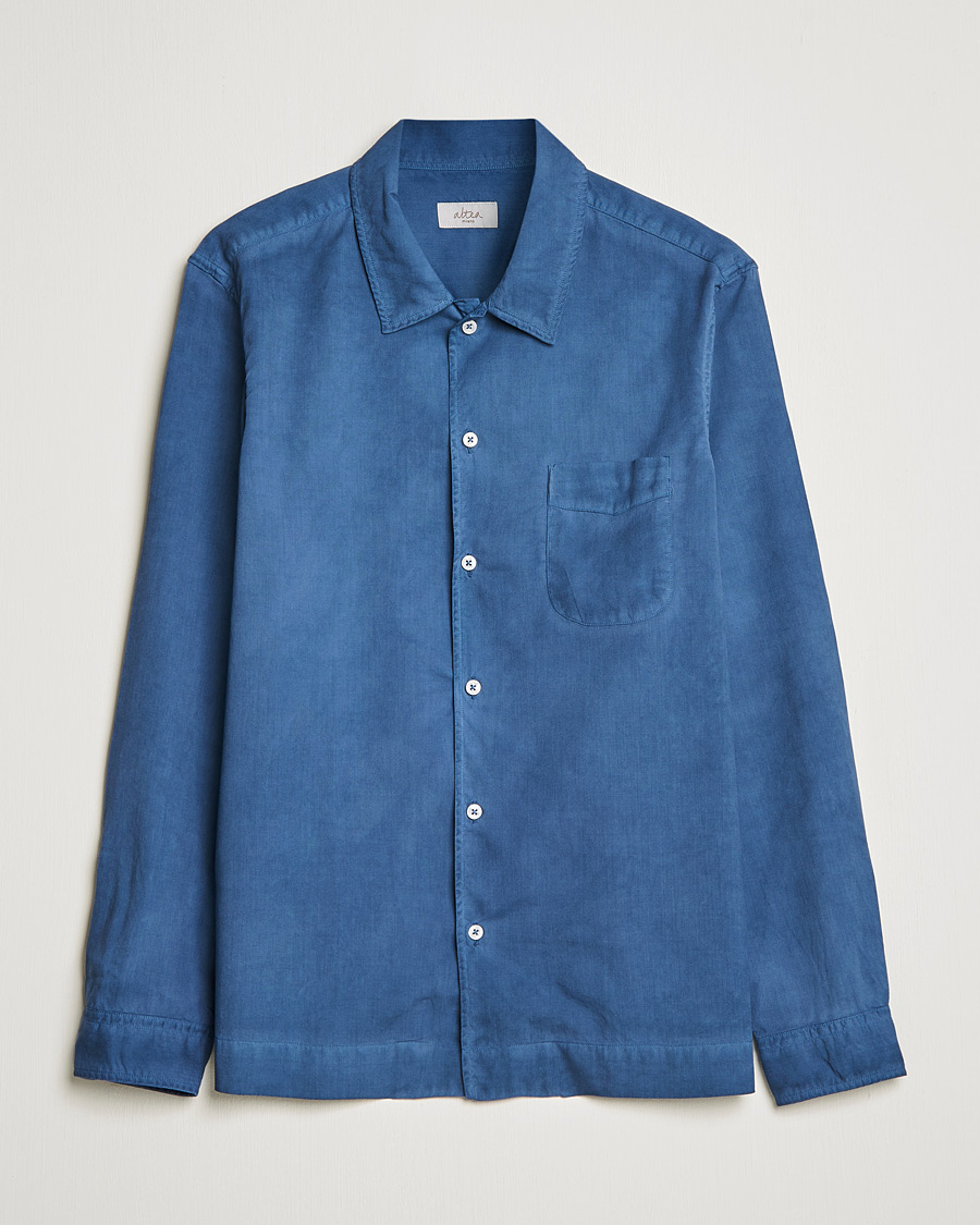 Homme | Chemises | Altea | Garment Dyed Shirt Washed Navy