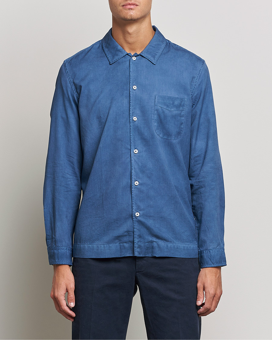 Homme | Chemises | Altea | Garment Dyed Shirt Washed Navy