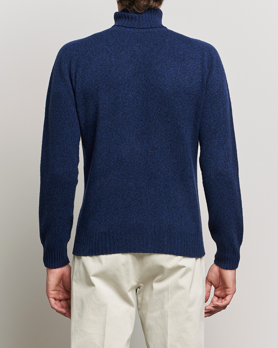 Homme | Pulls Et Tricots | Altea | Cashmere Mouline Rollneck Navy Melange