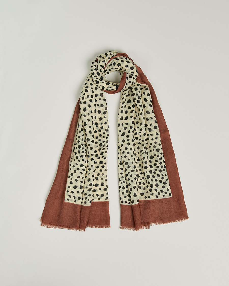 Homme | Altea Dot Print Wool Scarf Beige | Altea | Dot Print Wool Scarf Beige