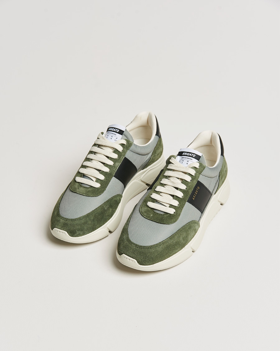 Homme | Chaussures En Daim | Axel Arigato | Genesis Vintage Runner Sneaker Dark Green