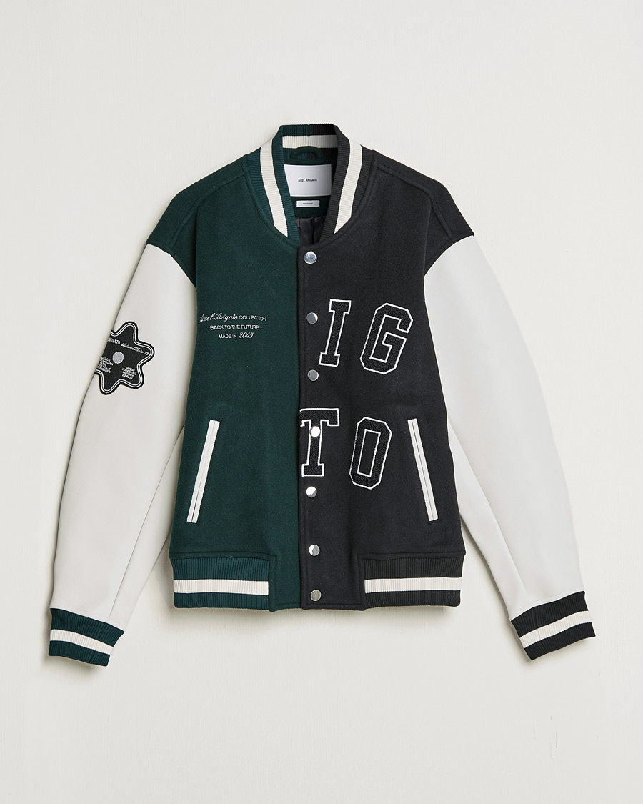 Homme | Manteaux Et Vestes | Axel Arigato | Offense Varsity Jacket College Green/Black