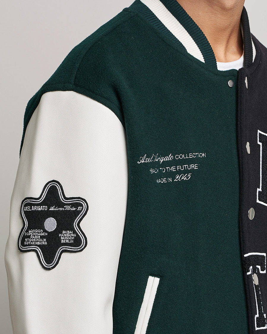 Homme | Manteaux Et Vestes | Axel Arigato | Offense Varsity Jacket College Green/Black