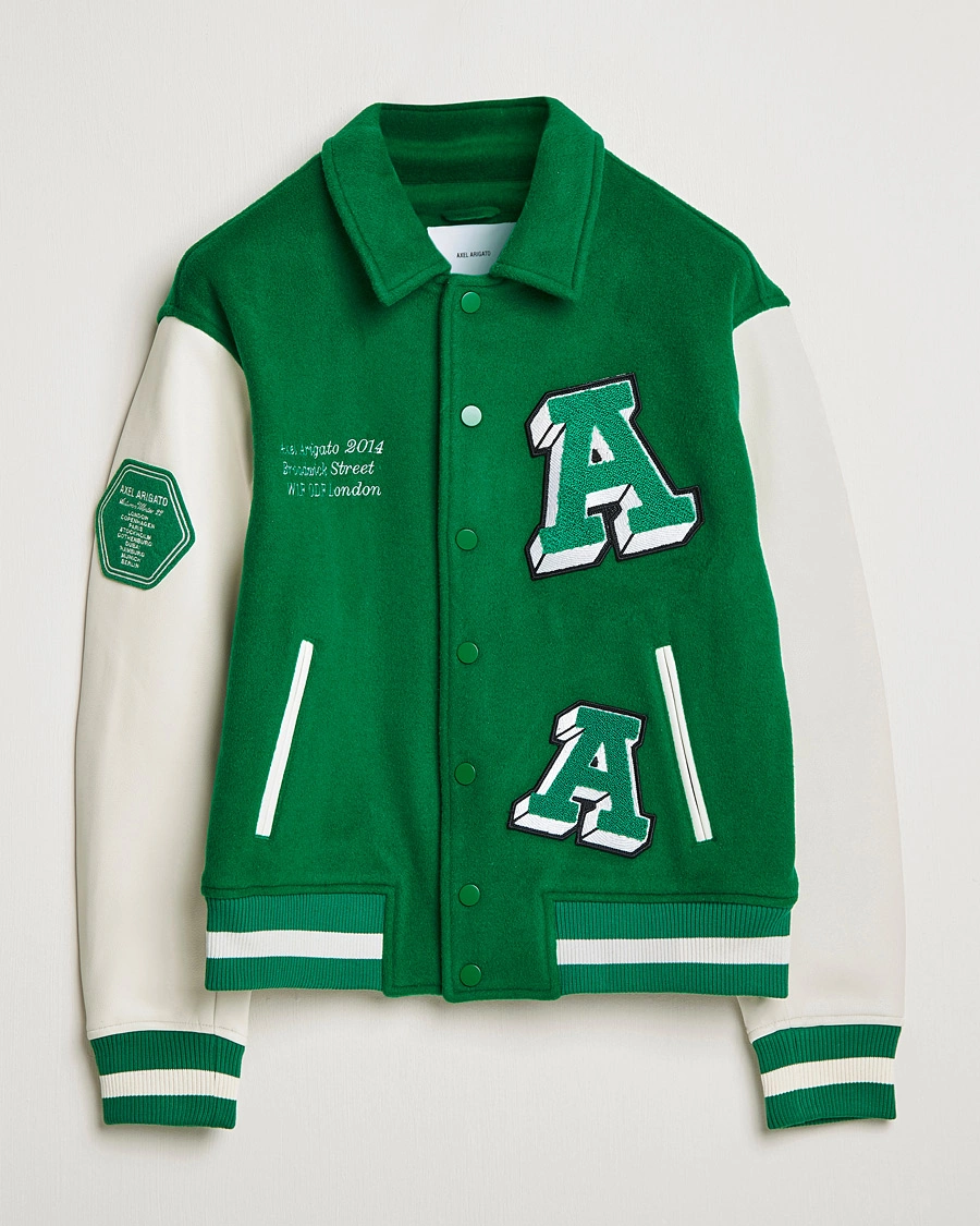 Homme | Manteaux Et Vestes | Axel Arigato | Illusion Varsity Jacket Green