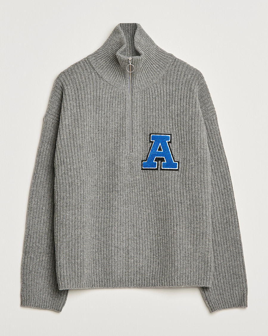 Homme | Pulls Et Tricots | Axel Arigato | Team Half Zip Sweater Grey