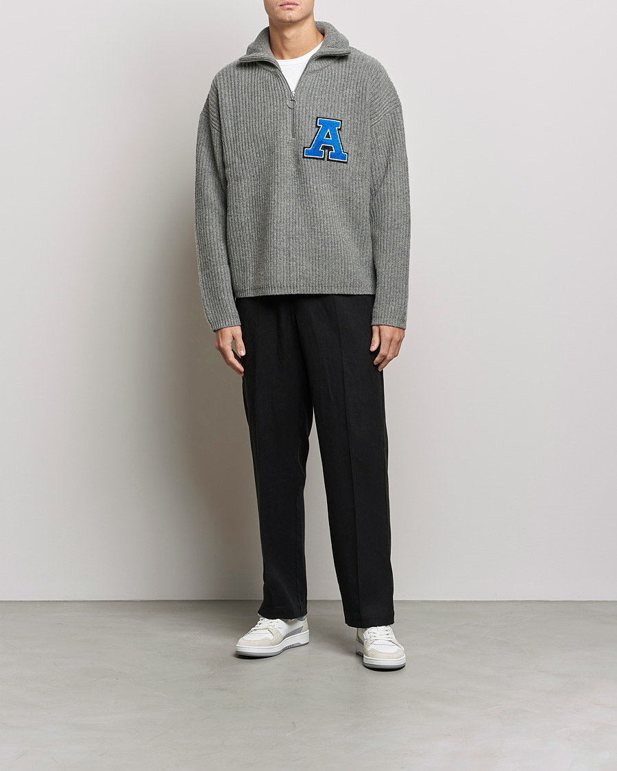 Homme | Pulls Et Tricots | Axel Arigato | Team Half Zip Sweater Grey