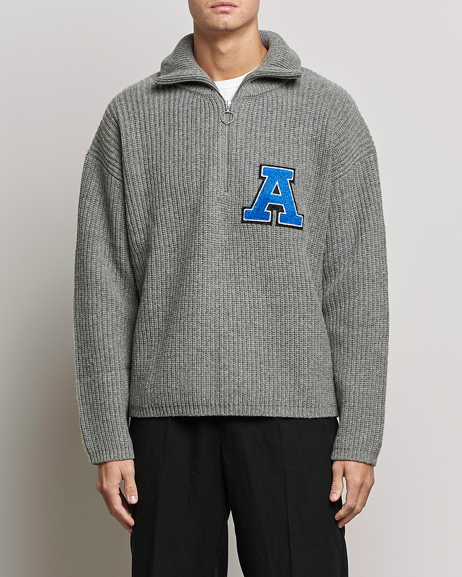 Homme | Pulls Et Tricots | Axel Arigato | Team Half Zip Sweater Grey
