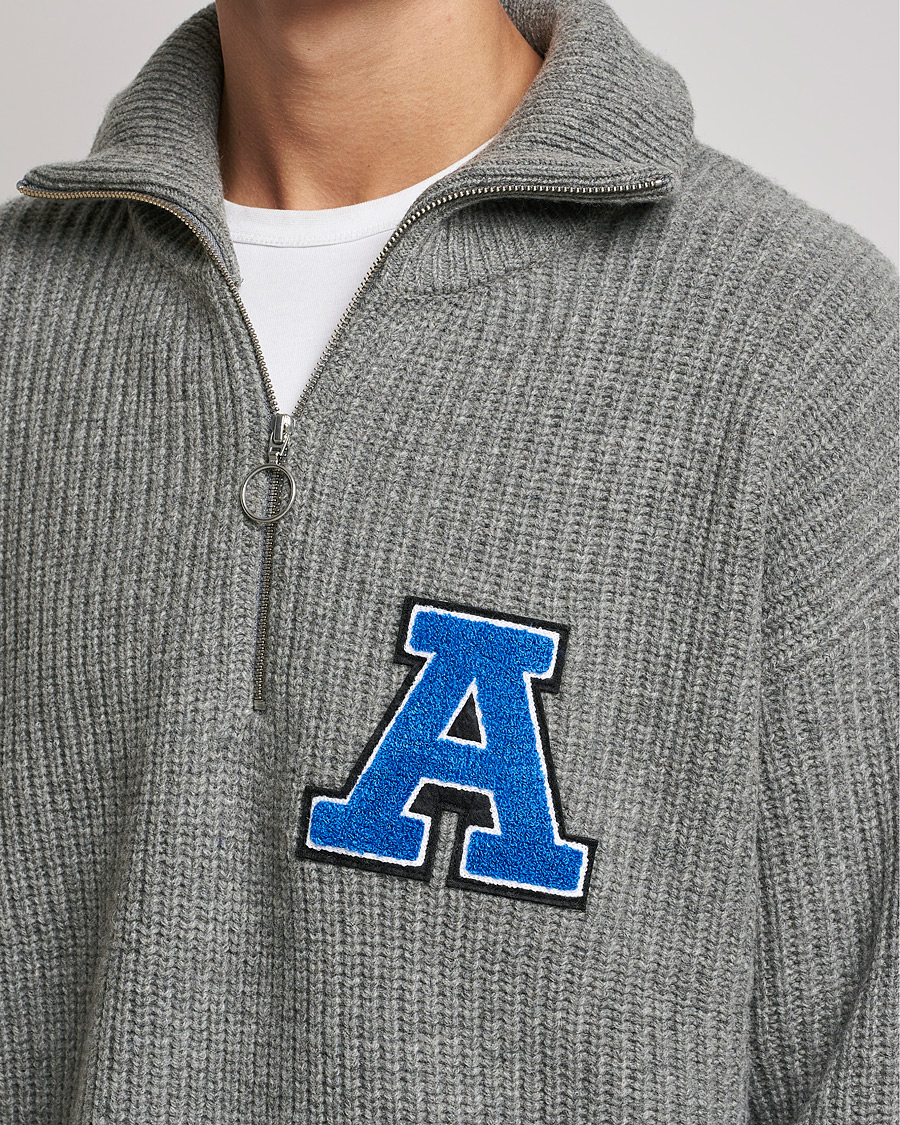 Homme | Pulls Et Tricots | Axel Arigato | Team Half Zip Sweater Grey