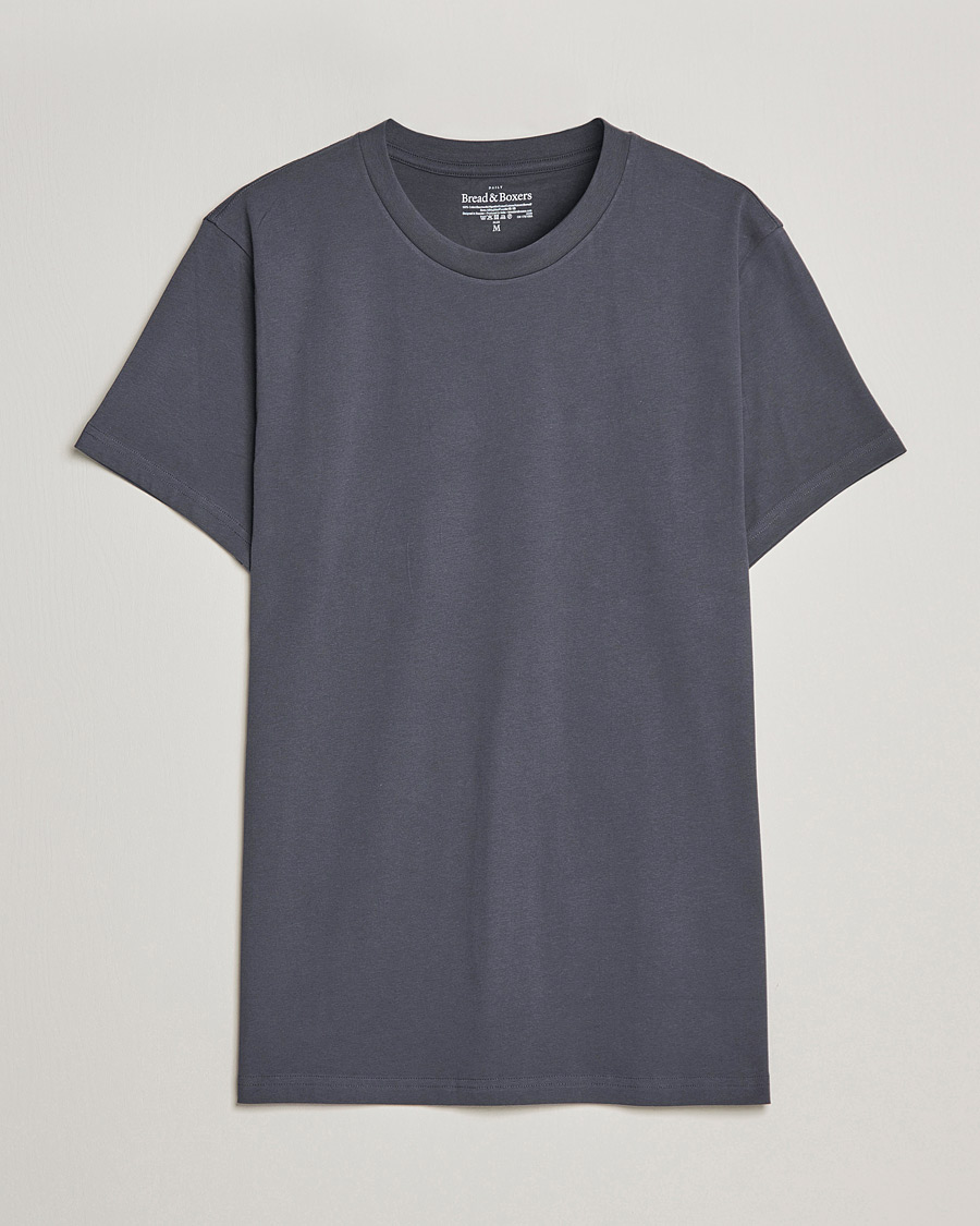 Homme | T-shirts | Bread & Boxers | Heavy Cotton Crew Neck T-shirt Iron Grey