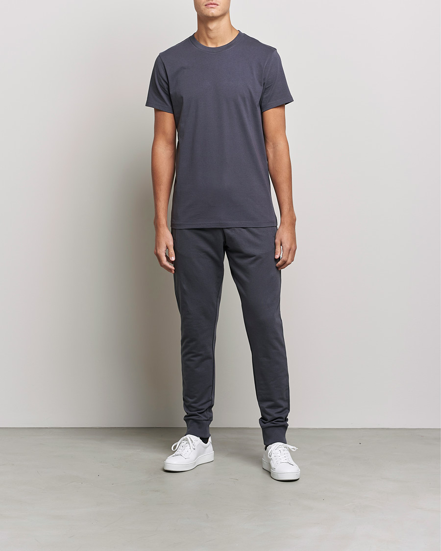Homme | T-shirts | Bread & Boxers | Heavy Cotton Crew Neck T-shirt Iron Grey