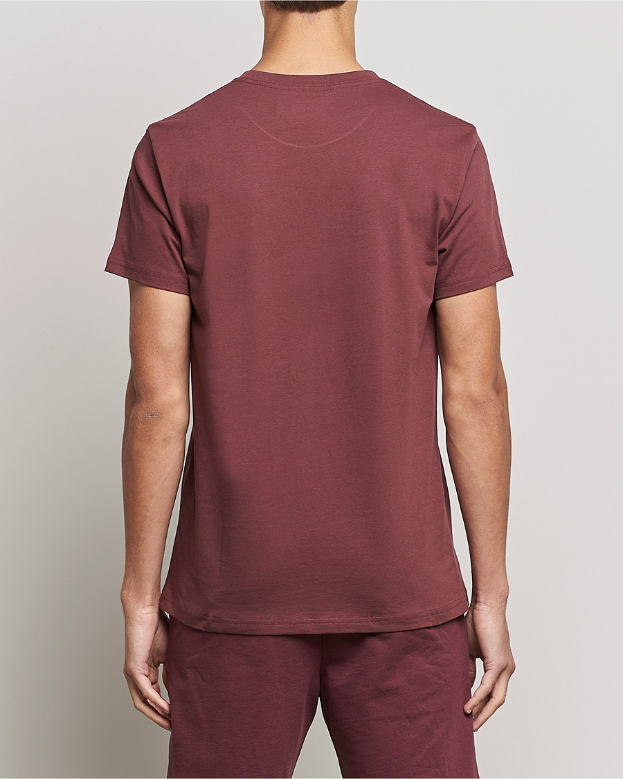 Homme | T-shirts | Bread & Boxers | Heavy Cotton Crew Neck T-shirt Burgundy