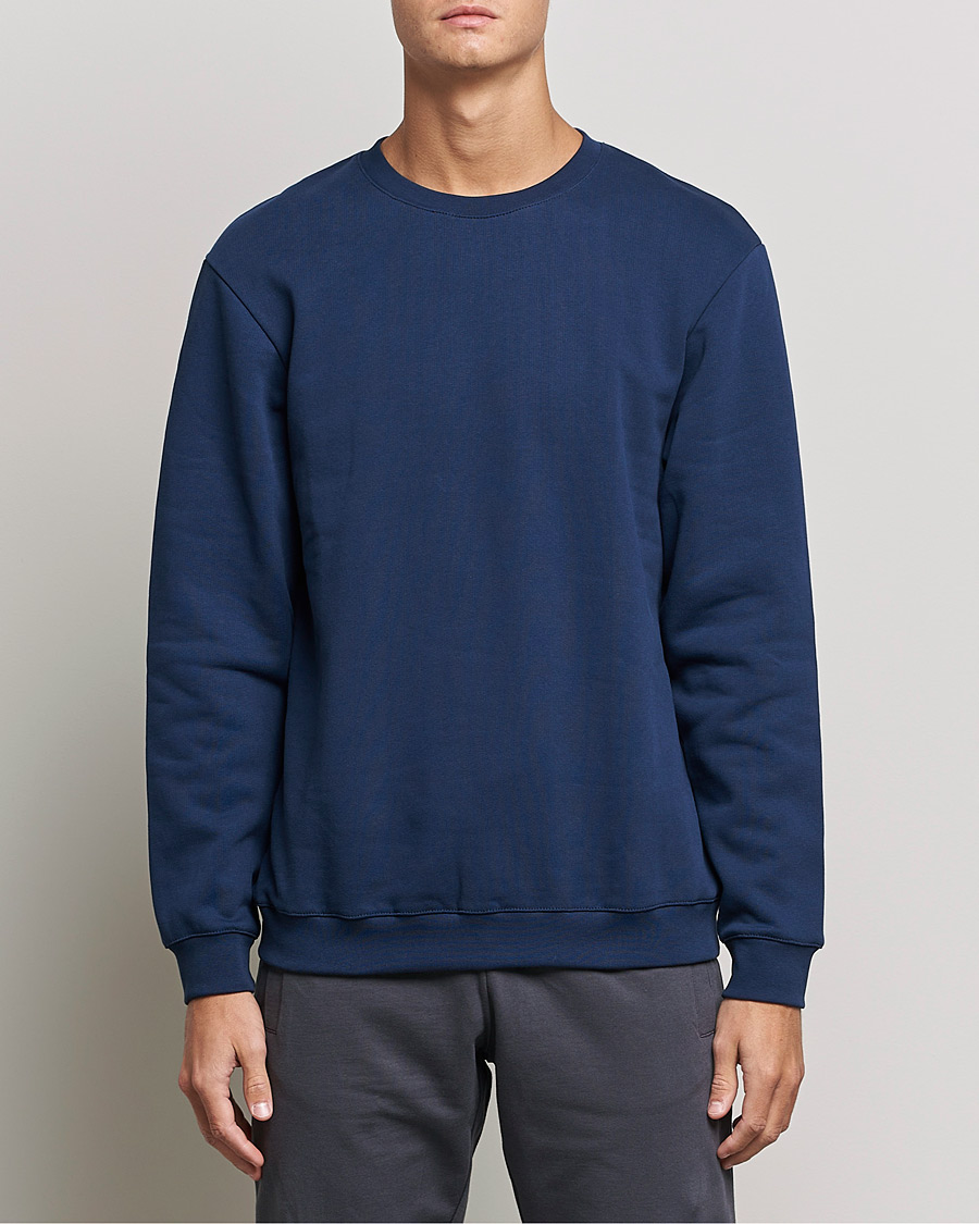Homme | Pulls Et Tricots | Bread & Boxers | Loungewear Sweatshirt Navy Blue