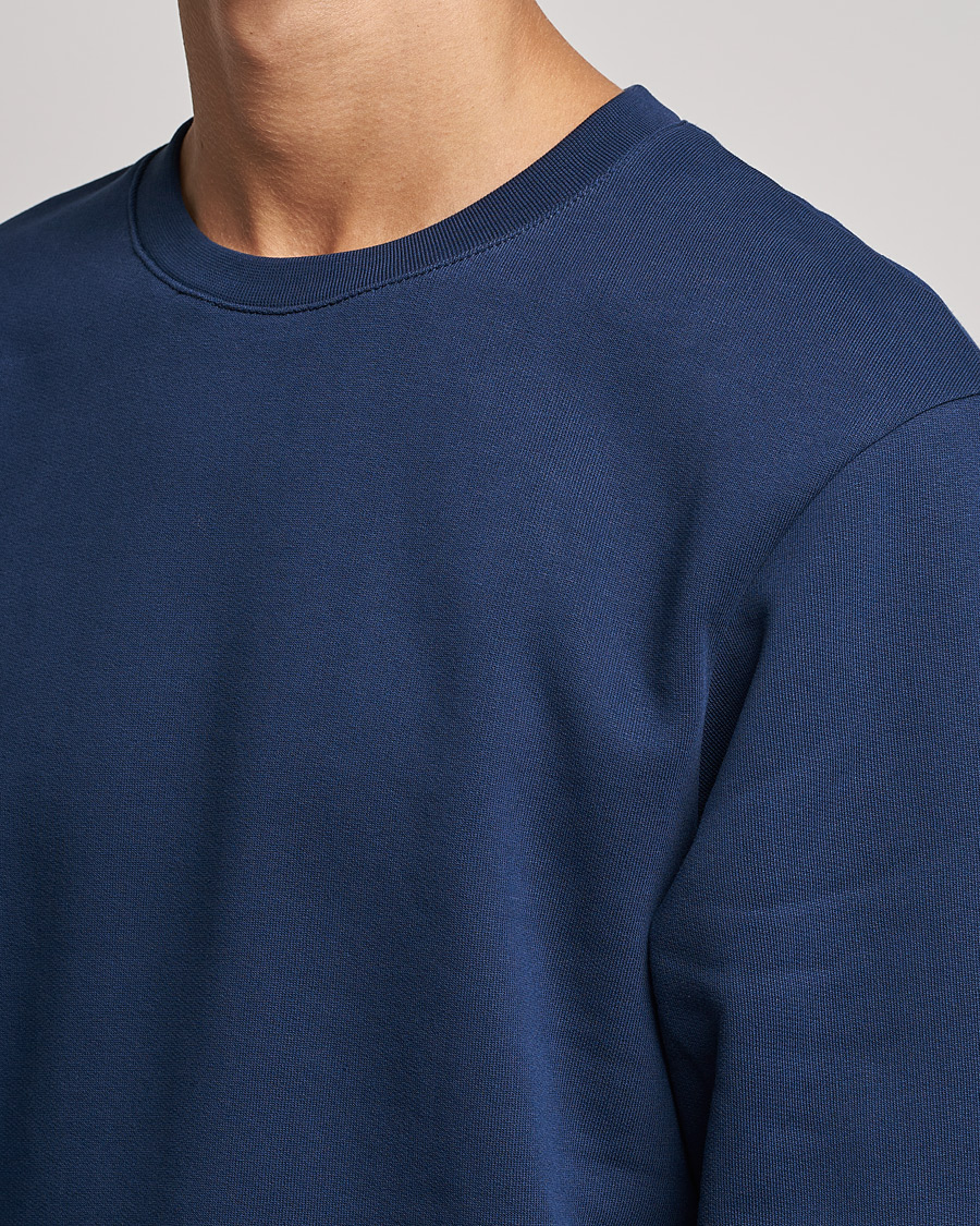 Homme | Pulls Et Tricots | Bread & Boxers | Loungewear Sweatshirt Navy Blue