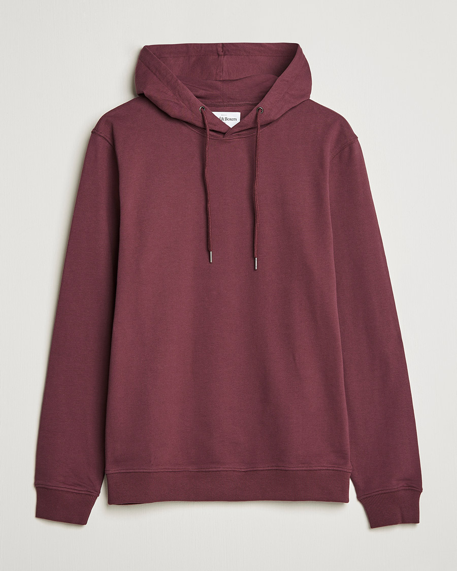 Homme | Pulls Et Tricots | Bread & Boxers | Loungewear Hoodie Burgundy