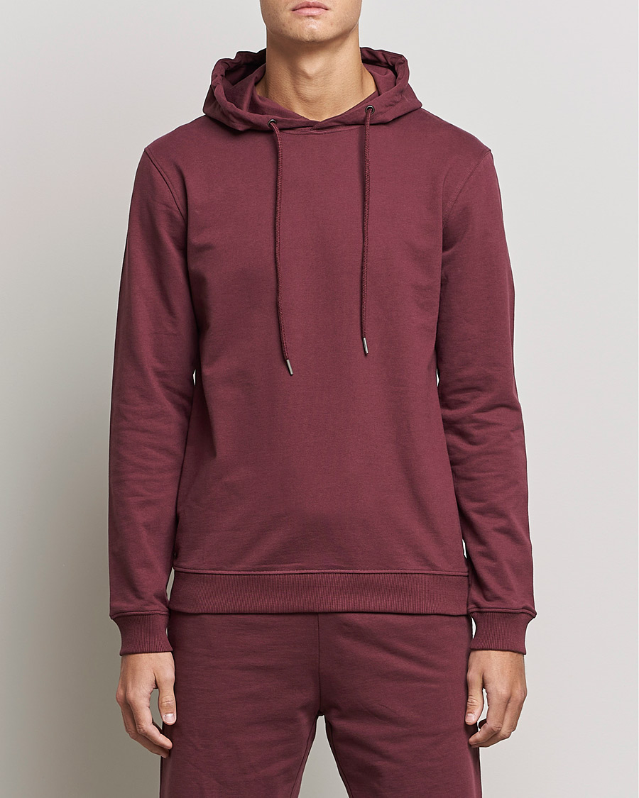 Homme | Pulls Et Tricots | Bread & Boxers | Loungewear Hoodie Burgundy