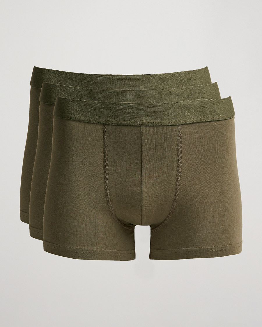 Homme | Sous-Vêtements Et Chaussettes | Bread & Boxers | 3-Pack Boxer Brief Army Green