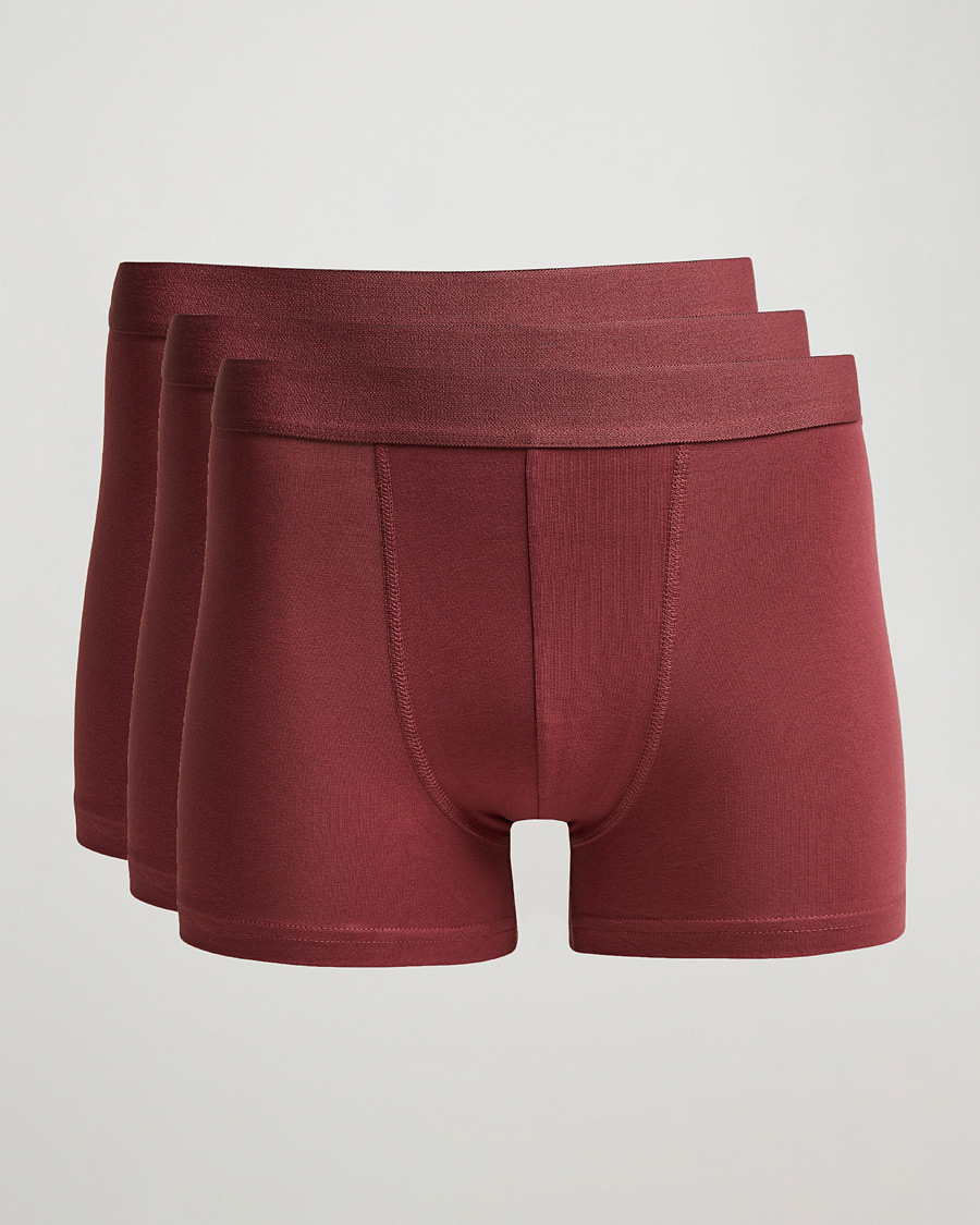 Homme | Sous-Vêtements Et Chaussettes | Bread & Boxers | 3-Pack Boxer Brief Burgundy