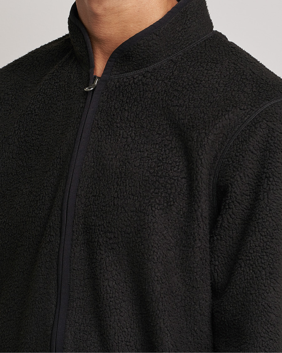 Homme | Pulls Et Tricots | Bread & Boxers | Full Zip Fleece Jacket Black