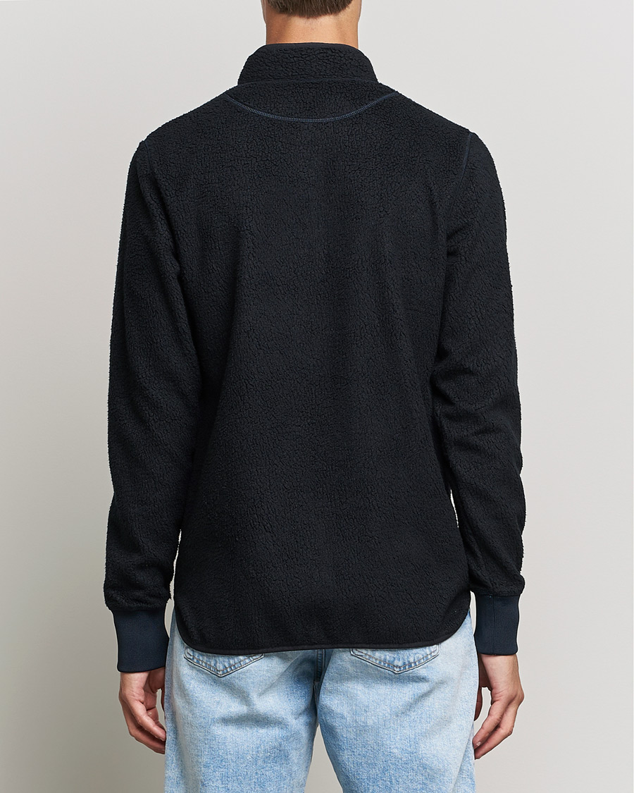 Homme | Pulls Et Tricots | Bread & Boxers | Full Zip Fleece Jacket Navy Blue