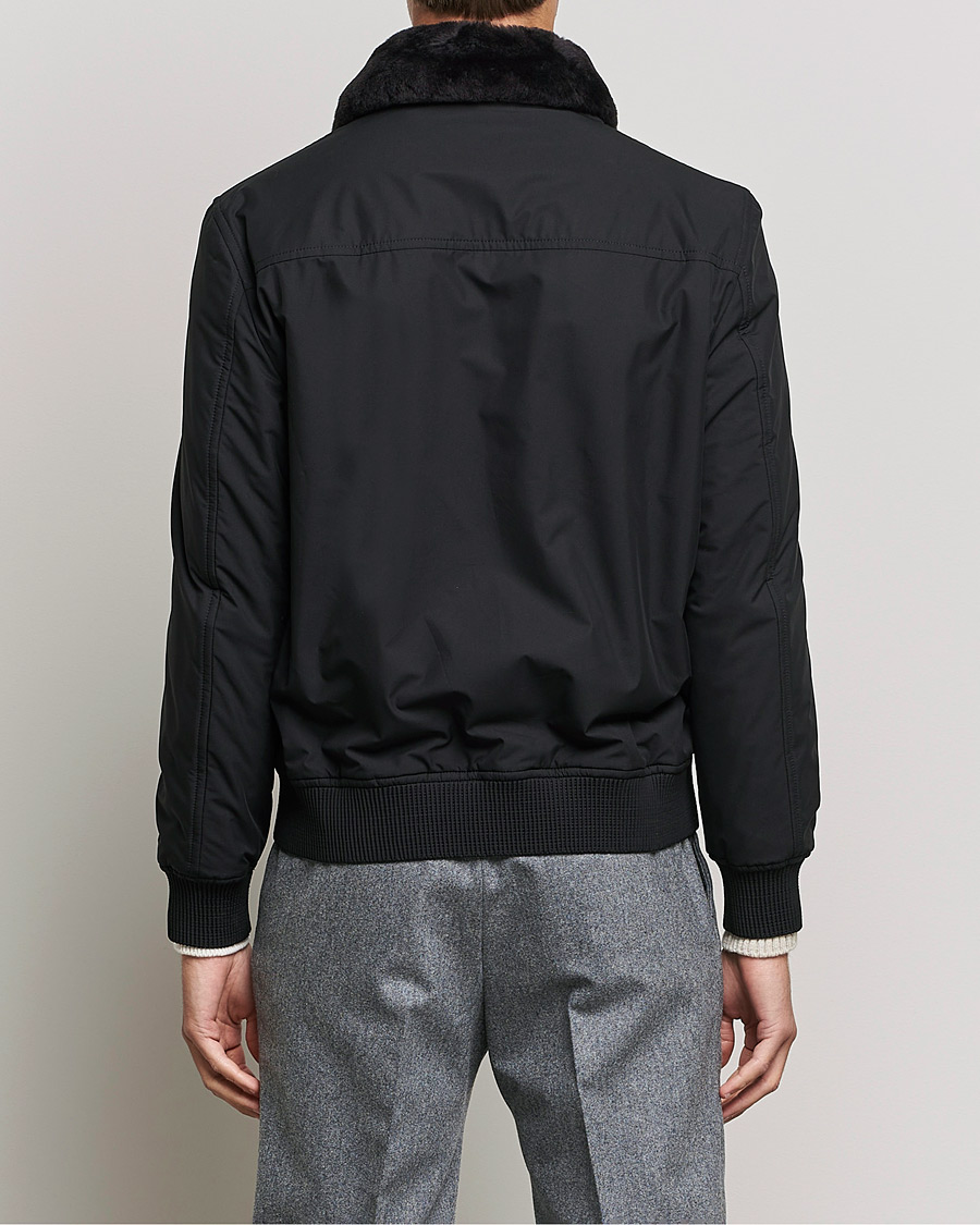 Homme | Manteaux Et Vestes | Brioni | Performa Silk Shearling Jacket Black