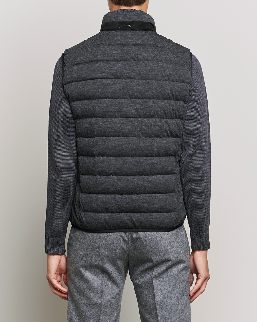 Homme | Manteaux Et Vestes | Brioni | Cashmere/Wool Jersey Vest Dark Grey Melange