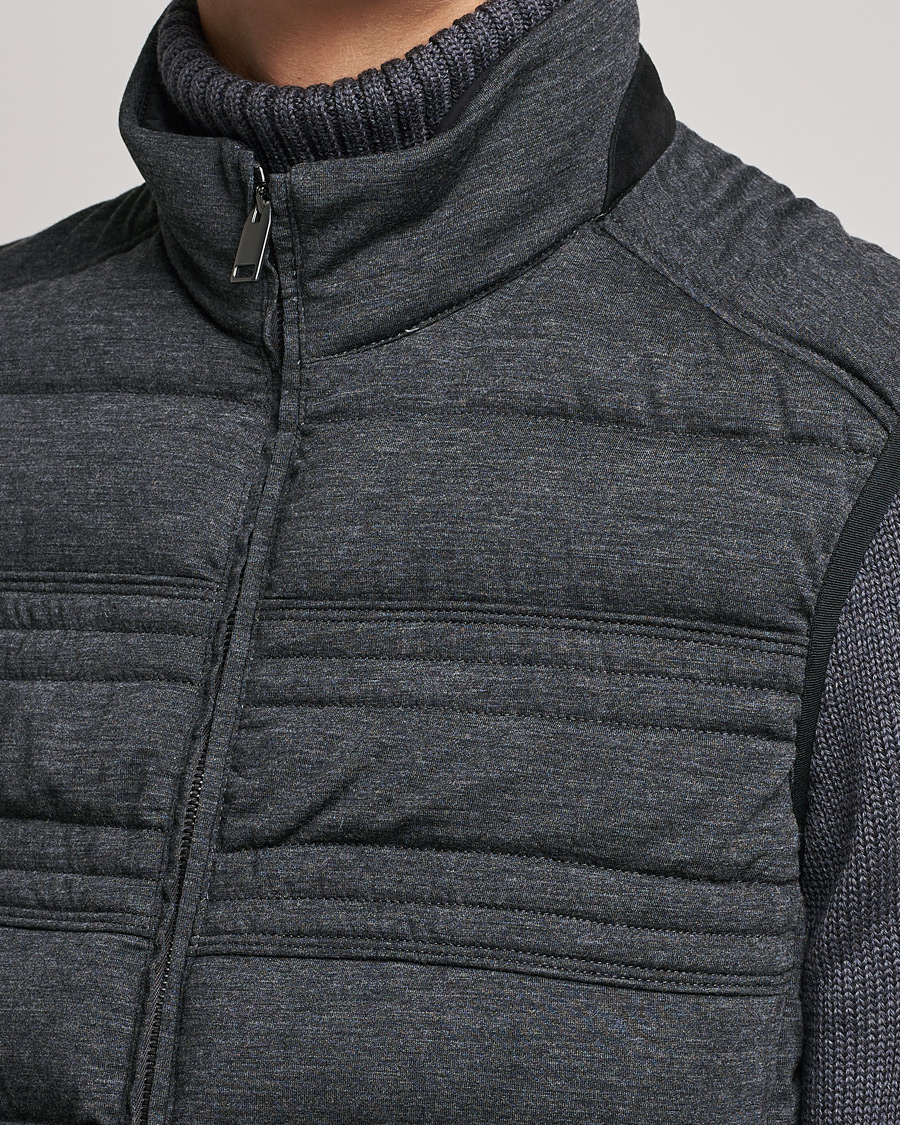 Homme | Manteaux Et Vestes | Brioni | Cashmere/Wool Jersey Vest Dark Grey Melange