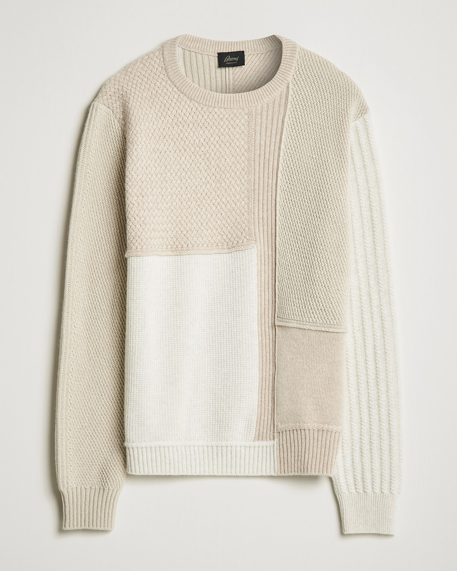 Homme | Pulls Et Tricots | Brioni | Wool/Cashmere Patchwork Sweater Beige