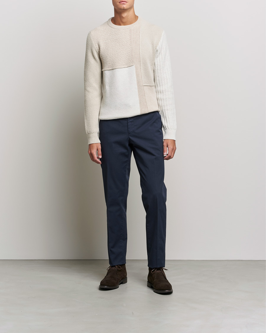 Homme | Pulls Et Tricots | Brioni | Wool/Cashmere Patchwork Sweater Beige
