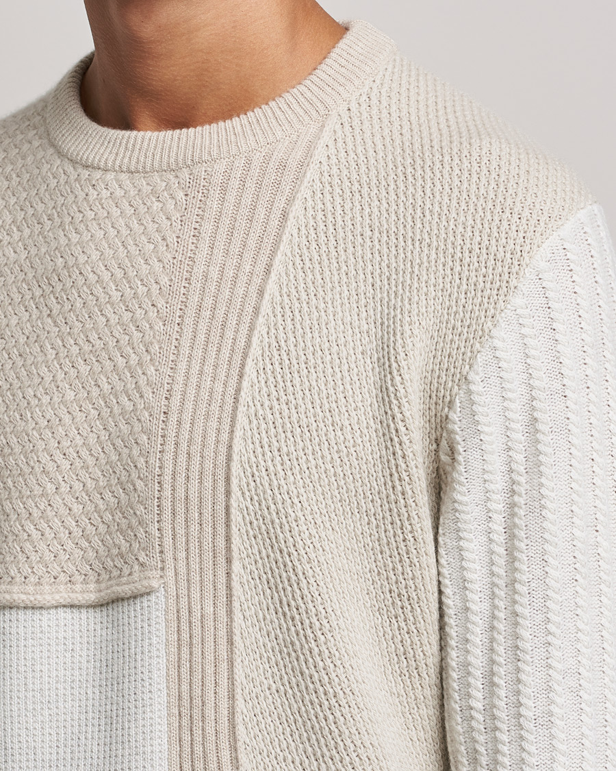 Homme | Pulls Et Tricots | Brioni | Wool/Cashmere Patchwork Sweater Beige
