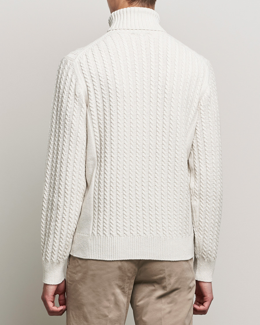 Homme | Pulls Et Tricots | Brioni | Cashmere Cable Turtleneck Off White