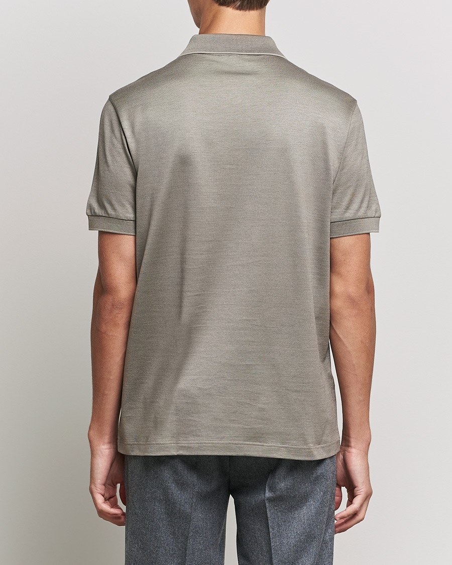 Homme | Polos | Brioni | Cotton/Silk Short Sleeve Polo Beige