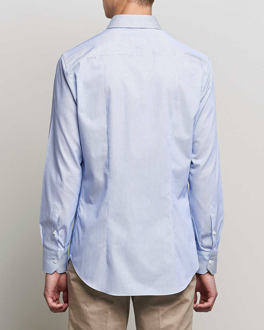 Homme | Chemises | Brioni | Slim Fit Dress Shirt Light Blue Stripe