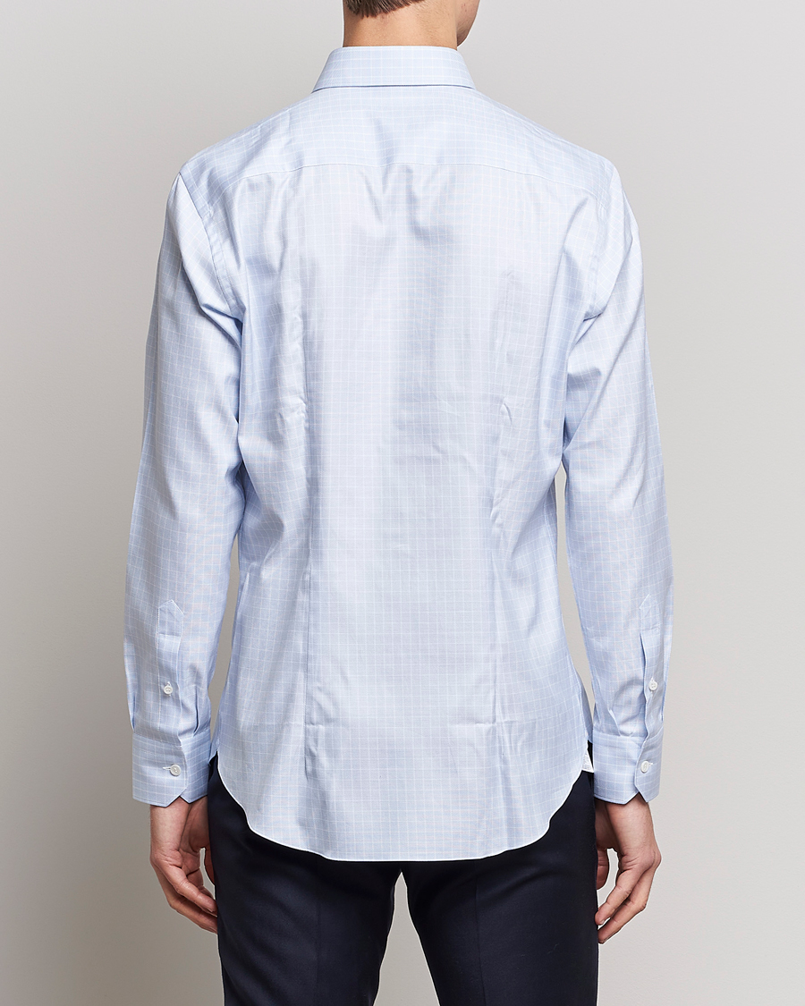 Homme | Chemises | Brioni | Slim Fit Dress Shirt Light Blue Check