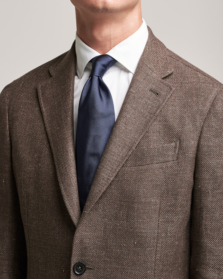 Homme | Brioni Testimonial Silk Tie Dark Blue | Brioni | Testimonial Silk Tie Dark Blue