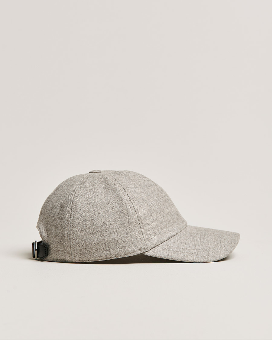 Homme | Brioni Cashmere Flannel Baseball Cap Light Grey | Brioni | Cashmere Flannel Baseball Cap Light Grey