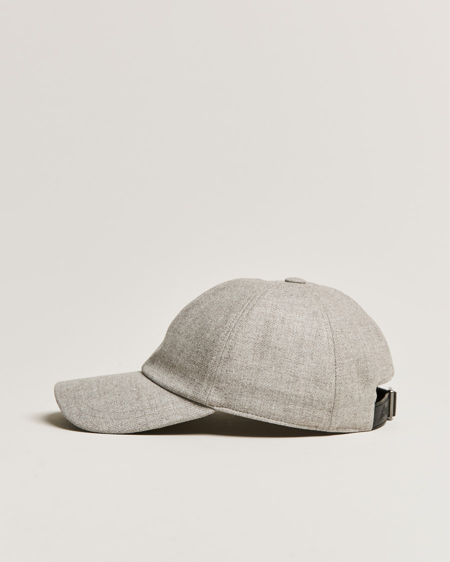 Homme | Brioni Cashmere Flannel Baseball Cap Light Grey | Brioni | Cashmere Flannel Baseball Cap Light Grey
