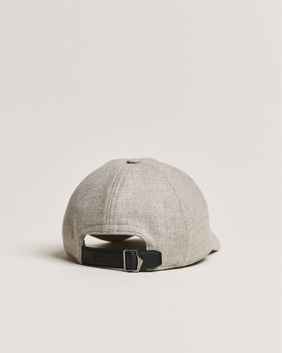 Homme | Brioni Cashmere Flannel Baseball Cap Light Grey | Brioni | Cashmere Flannel Baseball Cap Light Grey