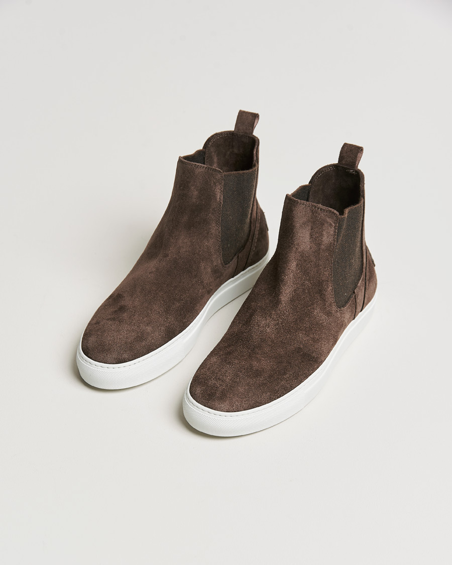 Homme | Brioni Classic Sneakers Dark Brown Suede | Brioni | Classic Sneakers Dark Brown Suede